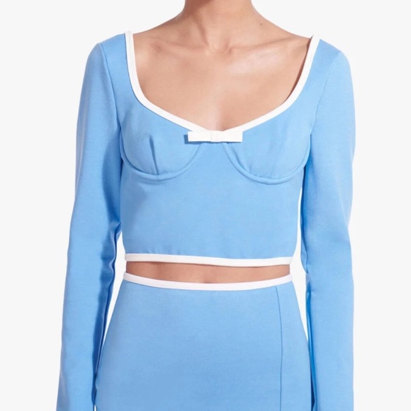 STAUD Berry Top in Blue Size Medium NWOT - Picture 1 of 12